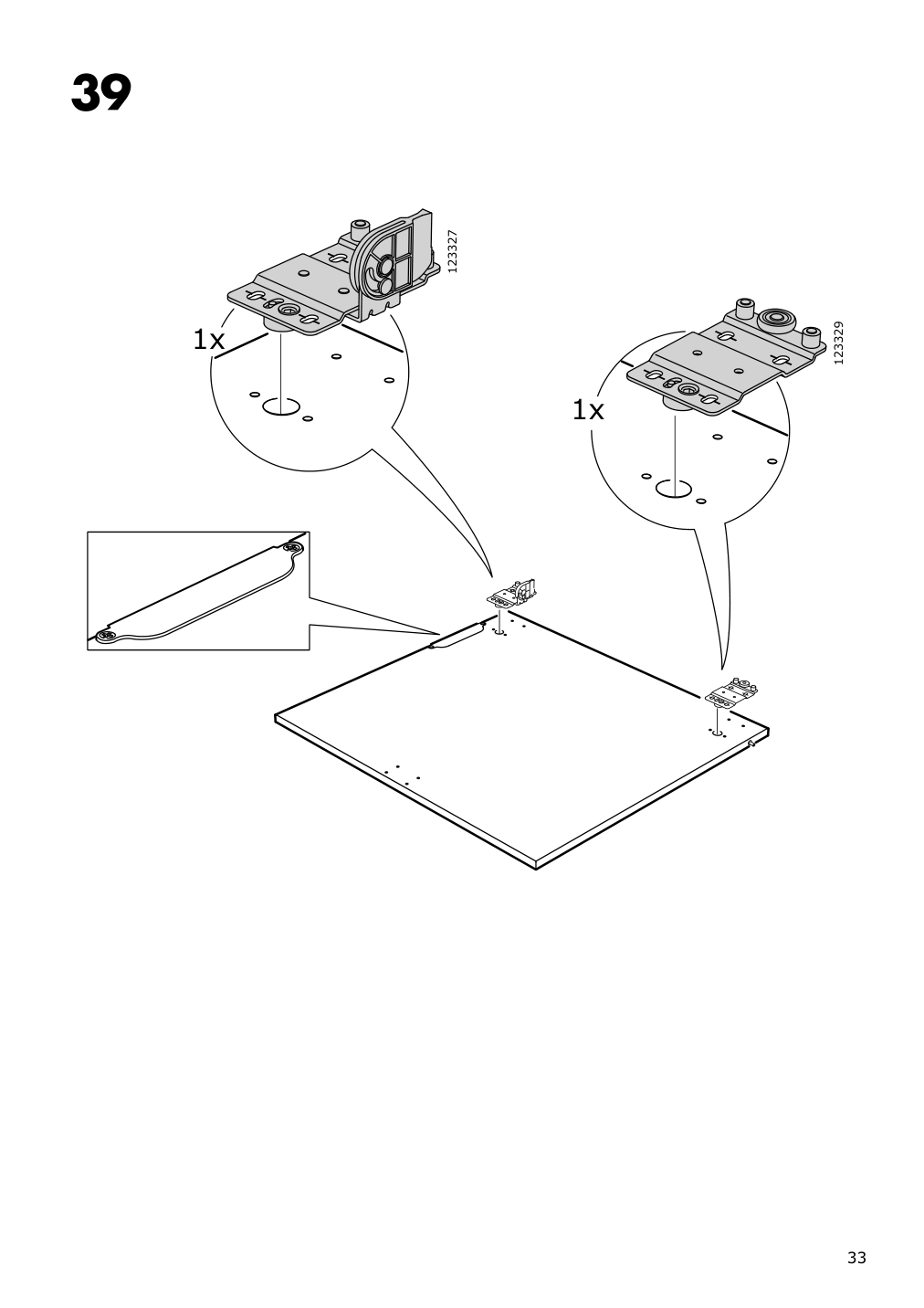 Assembly instructions for IKEA Galant cabinet with sliding doors white | Page 33 - IKEA GALANT cabinet with sliding doors 104.728.67