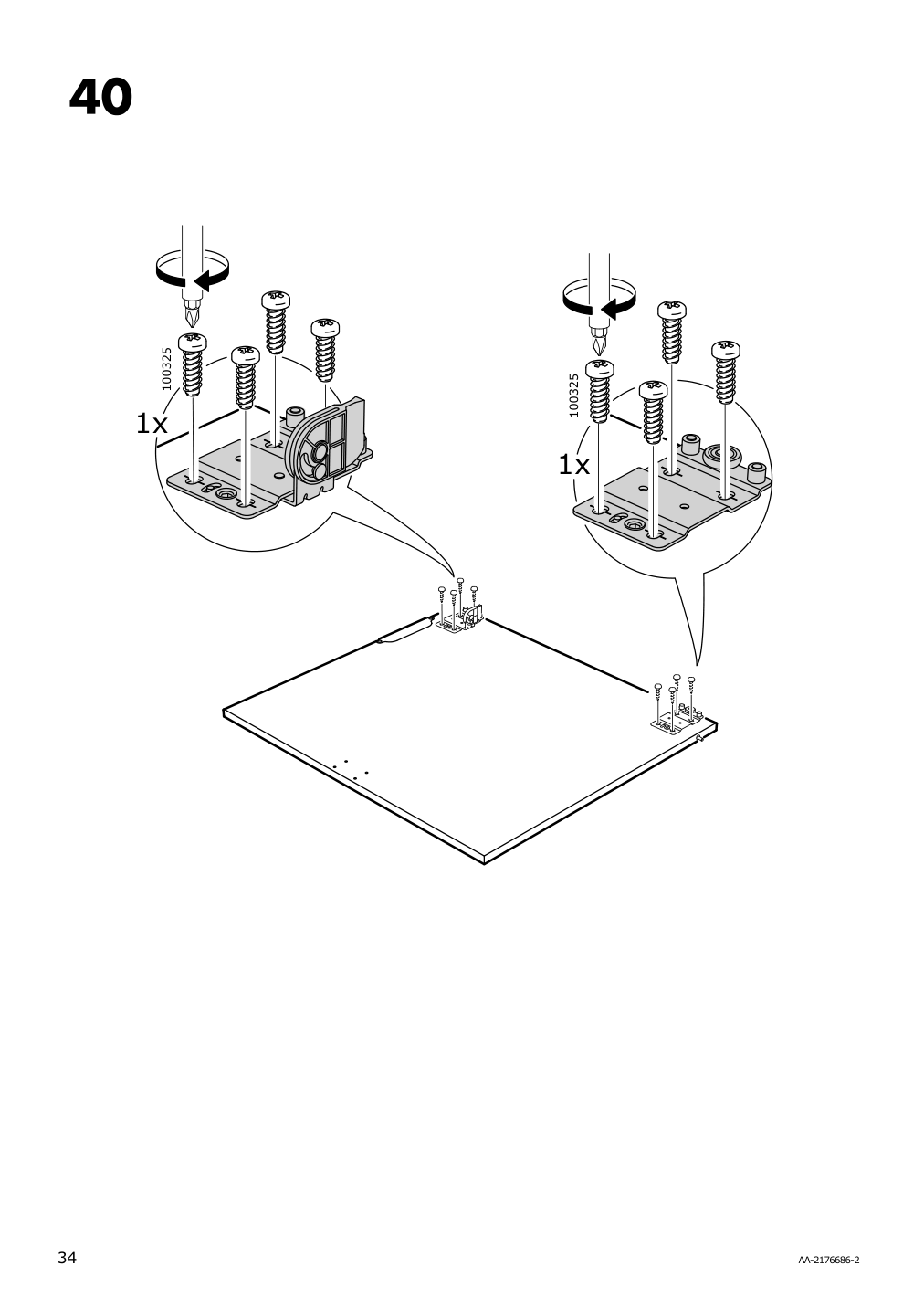 Assembly instructions for IKEA Galant cabinet with sliding doors white | Page 34 - IKEA GALANT cabinet with sliding doors 104.728.67