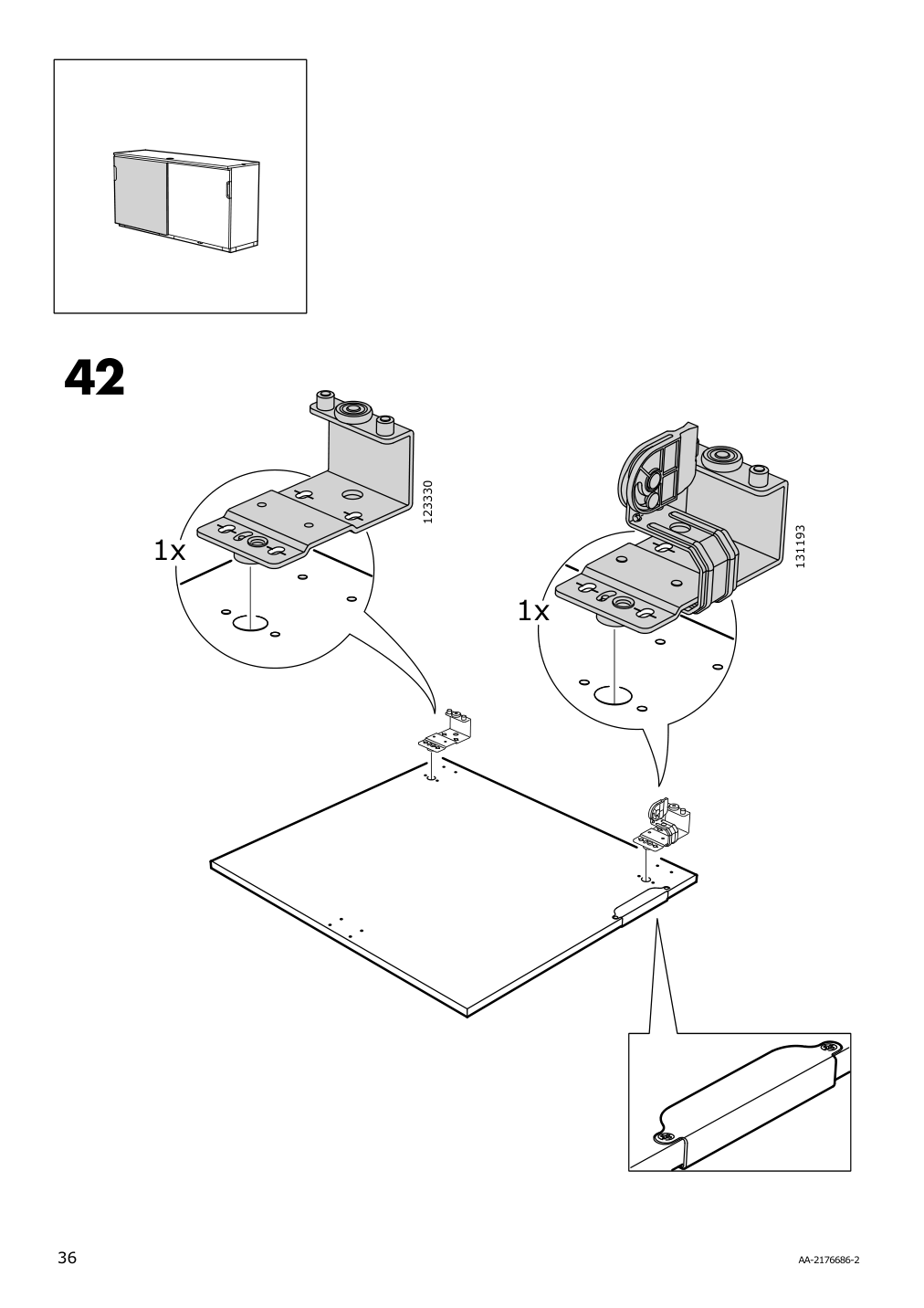 Assembly instructions for IKEA Galant cabinet with sliding doors white | Page 36 - IKEA GALANT cabinet with sliding doors 104.728.67