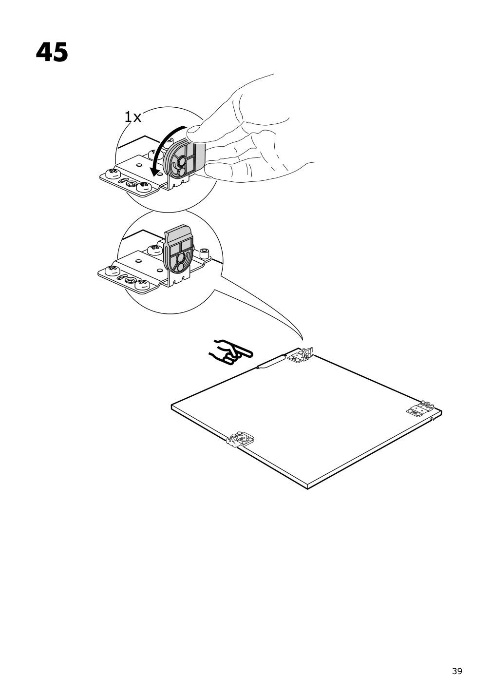 Assembly instructions for IKEA Galant cabinet with sliding doors white | Page 39 - IKEA GALANT cabinet with sliding doors 104.728.67