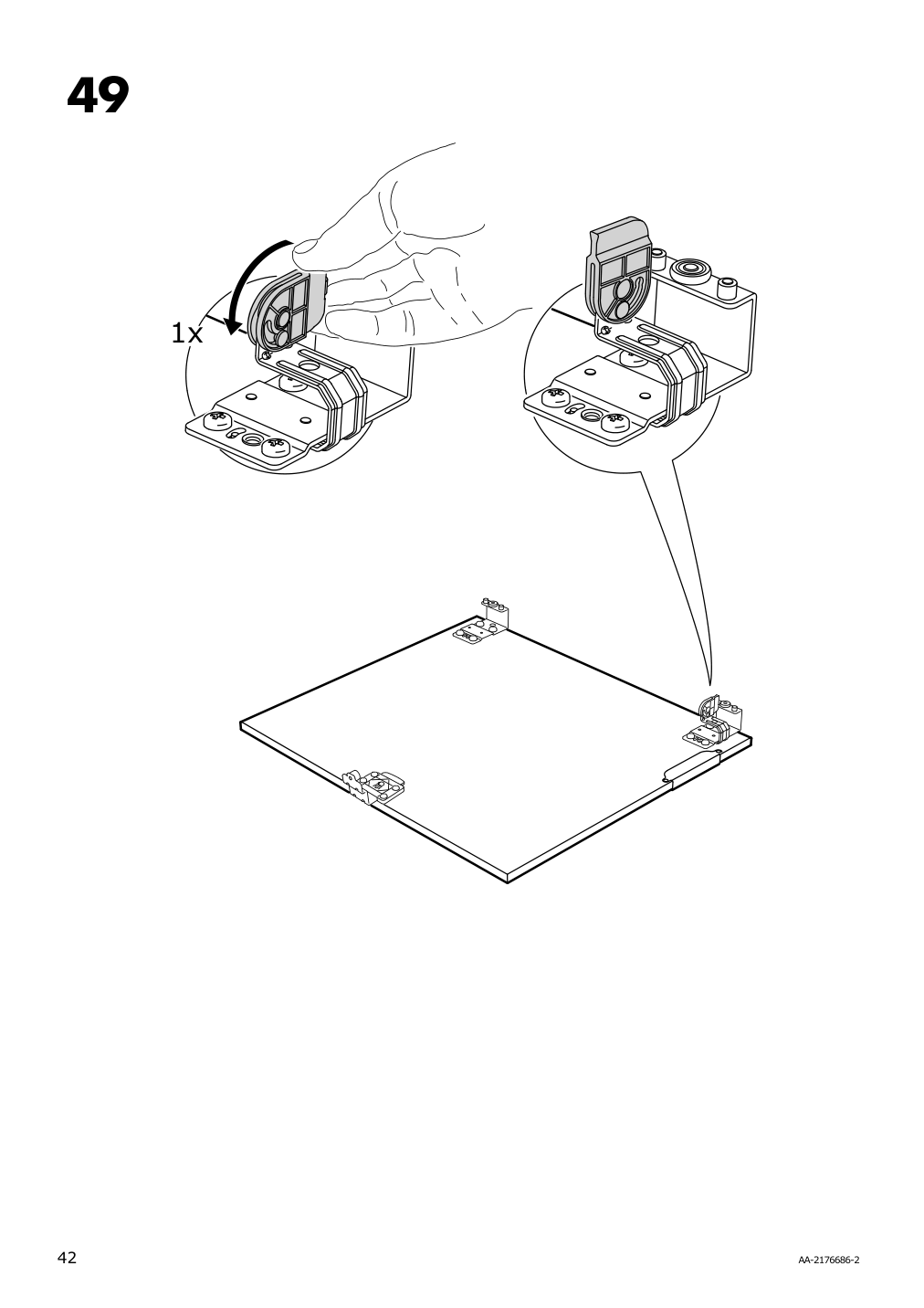 Assembly instructions for IKEA Galant cabinet with sliding doors white | Page 42 - IKEA GALANT cabinet with sliding doors 104.728.67