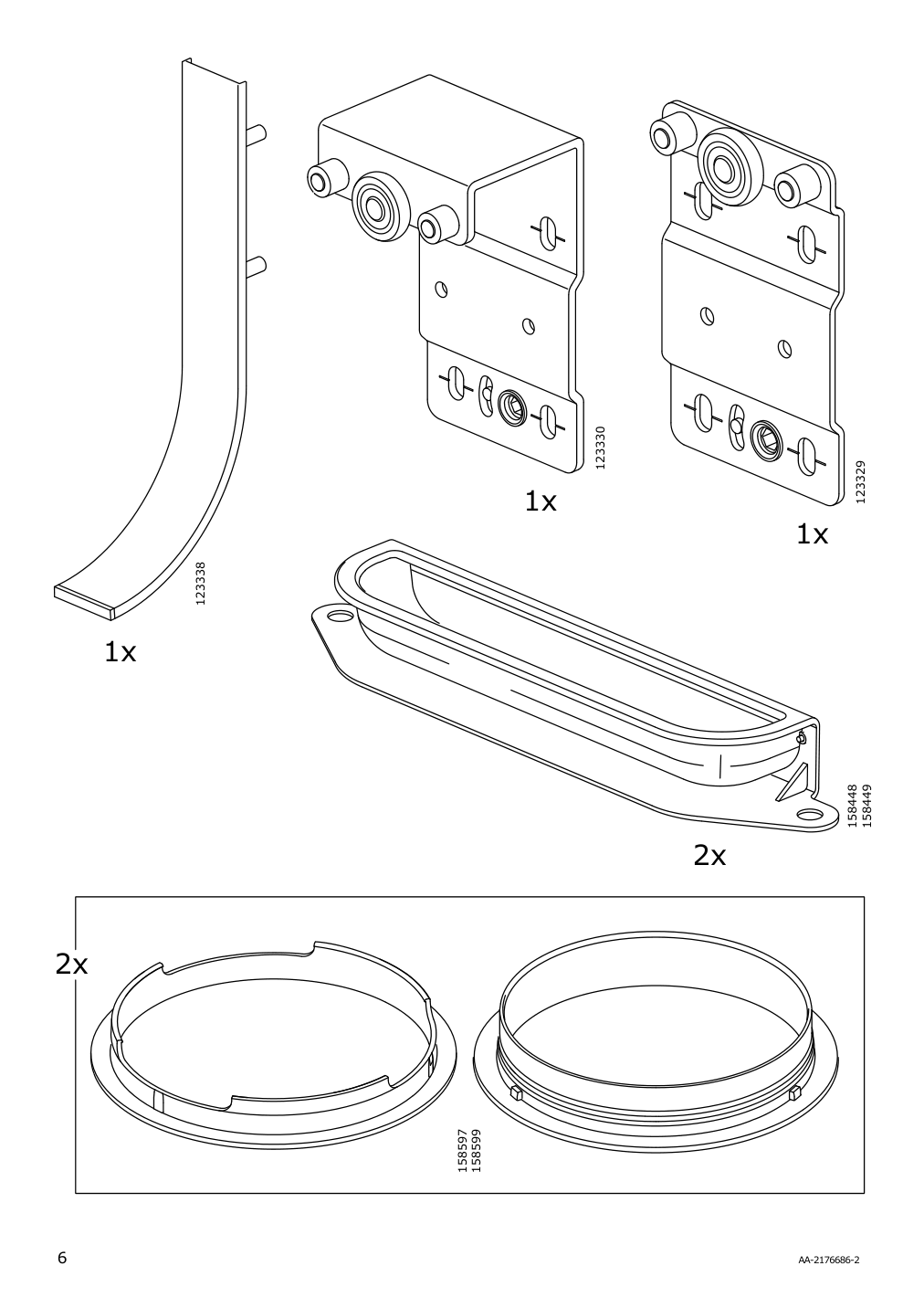 Assembly instructions for IKEA Galant cabinet with sliding doors white | Page 6 - IKEA GALANT cabinet with sliding doors 104.728.67