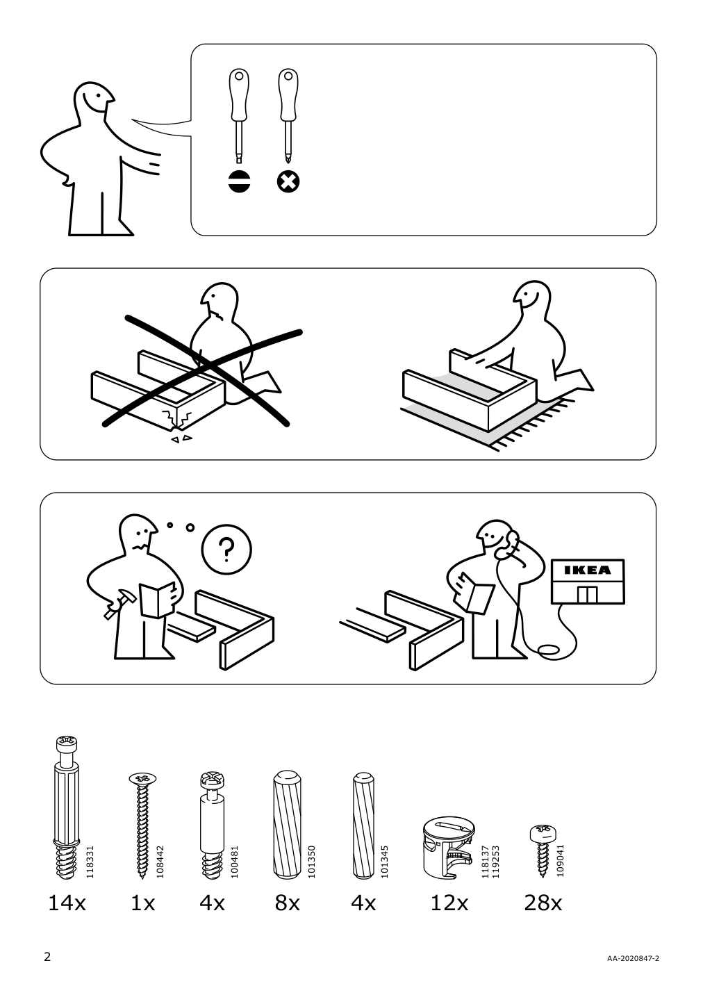 Assembly instructions for IKEA Galant drawer unit drop file storage white stained oak veneer | Page 2 - IKEA GALANT drawer unit/drop file storage 303.651.21