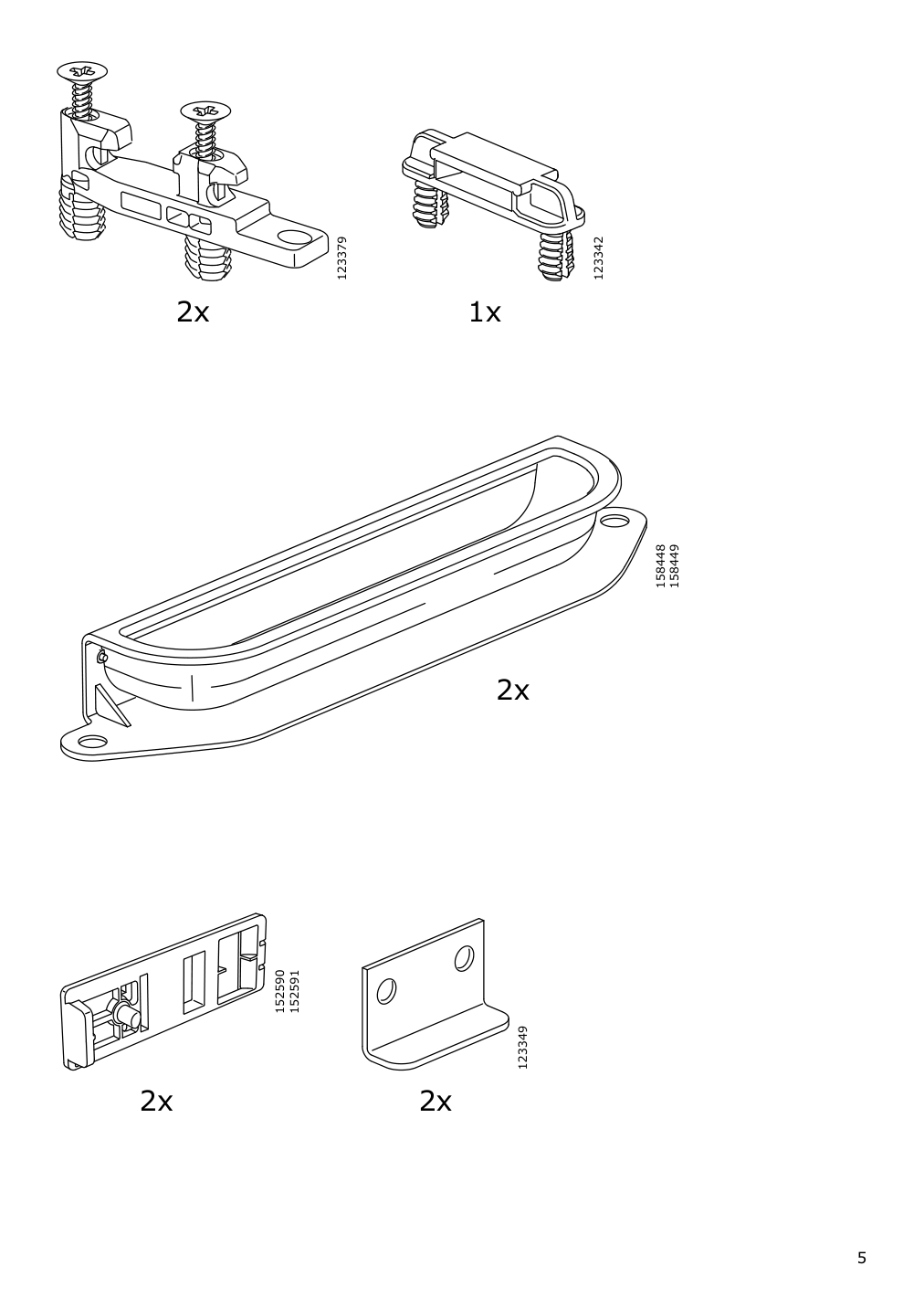 Assembly instructions for IKEA Galant drawer unit drop file storage white stained oak veneer | Page 5 - IKEA GALANT drawer unit/drop file storage 303.651.21