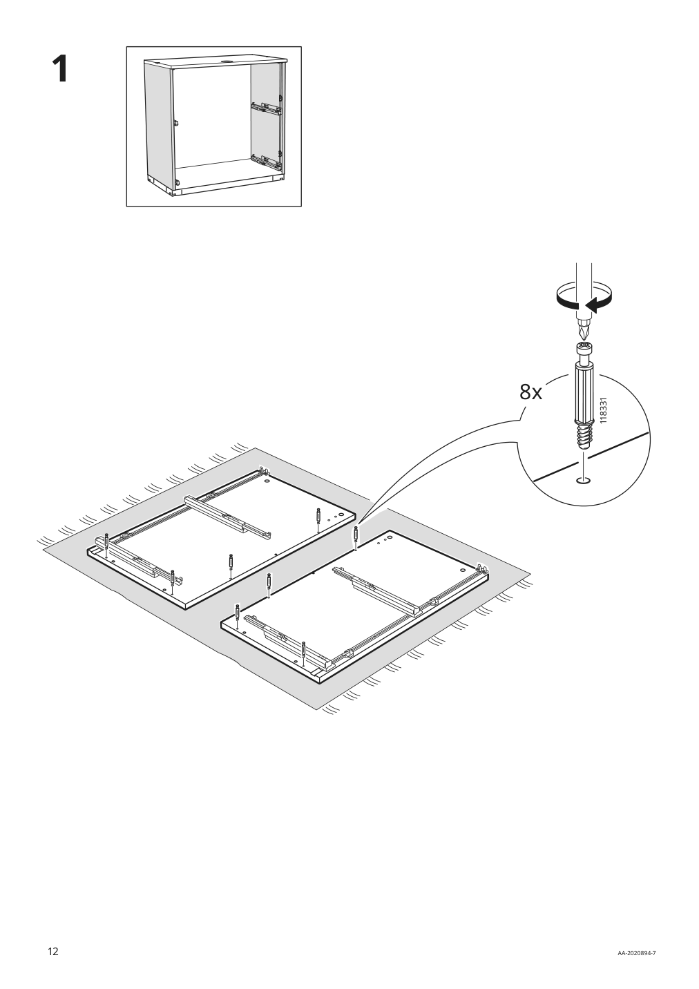 Assembly instructions for IKEA Galant drawer unit drop file storage black stained ash veneer | Page 12 - IKEA GALANT drawer unit/drop file storage 303.651.64