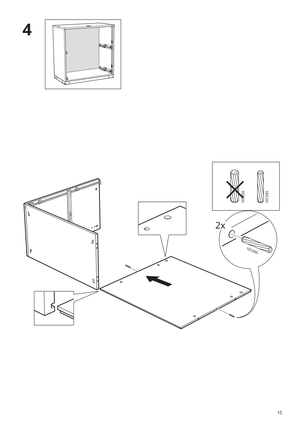 Assembly instructions for IKEA Galant drawer unit drop file storage white | Page 15 - IKEA GALANT drawer unit/drop file storage 003.651.65