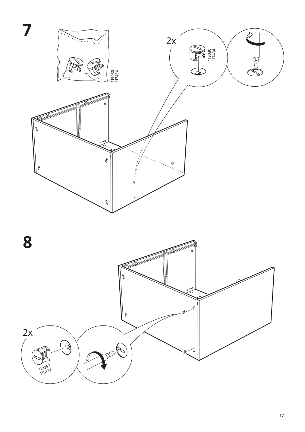 Assembly instructions for IKEA Galant drawer unit drop file storage white stained oak veneer | Page 17 - IKEA GALANT drawer unit/drop file storage 503.651.63