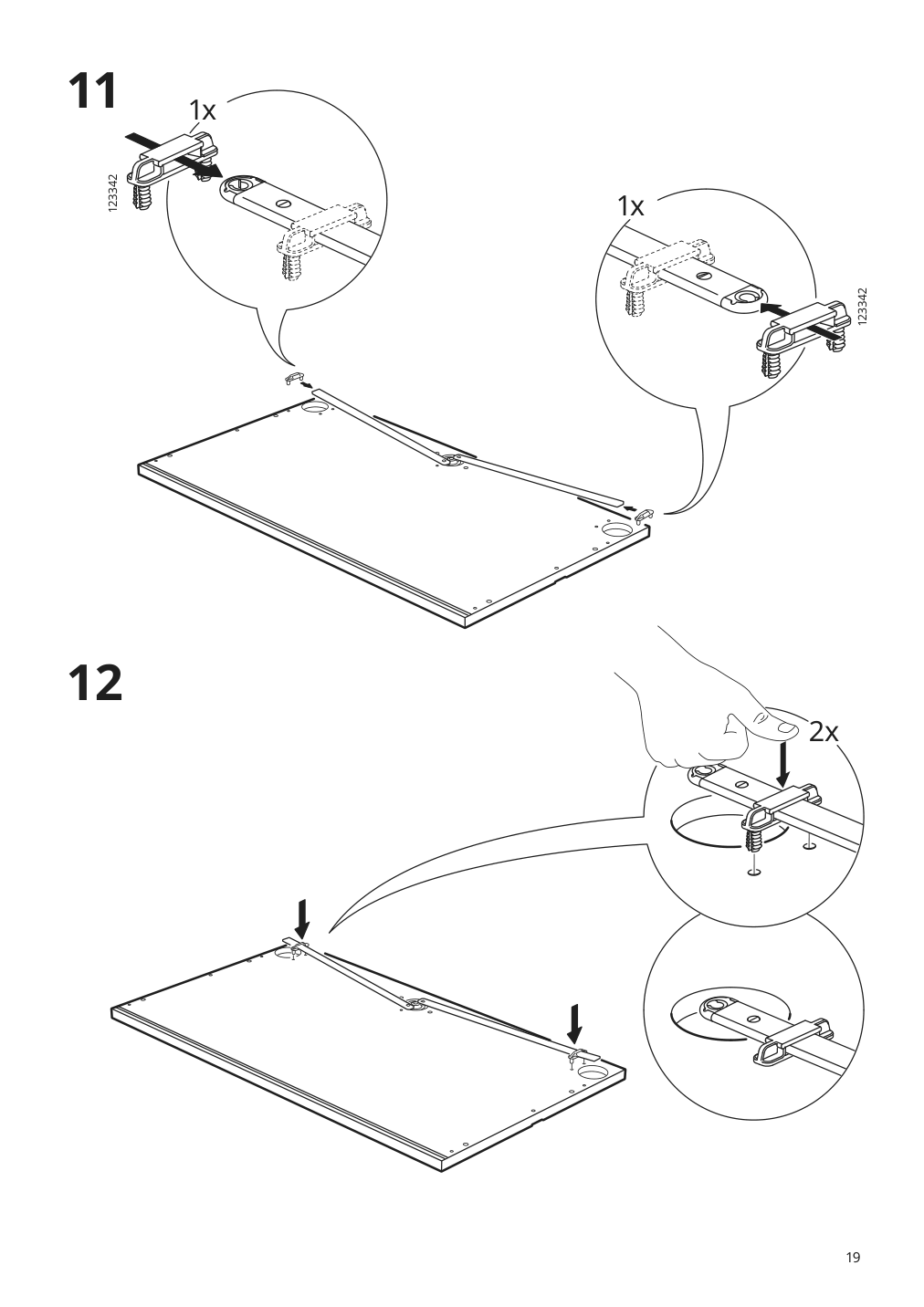 Assembly instructions for IKEA Galant drawer unit drop file storage black stained ash veneer | Page 19 - IKEA GALANT drawer unit/drop file storage 303.651.64