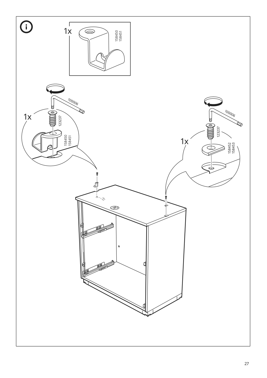 Assembly instructions for IKEA Galant drawer unit drop file storage white | Page 27 - IKEA GALANT drawer unit/drop file storage 003.651.65