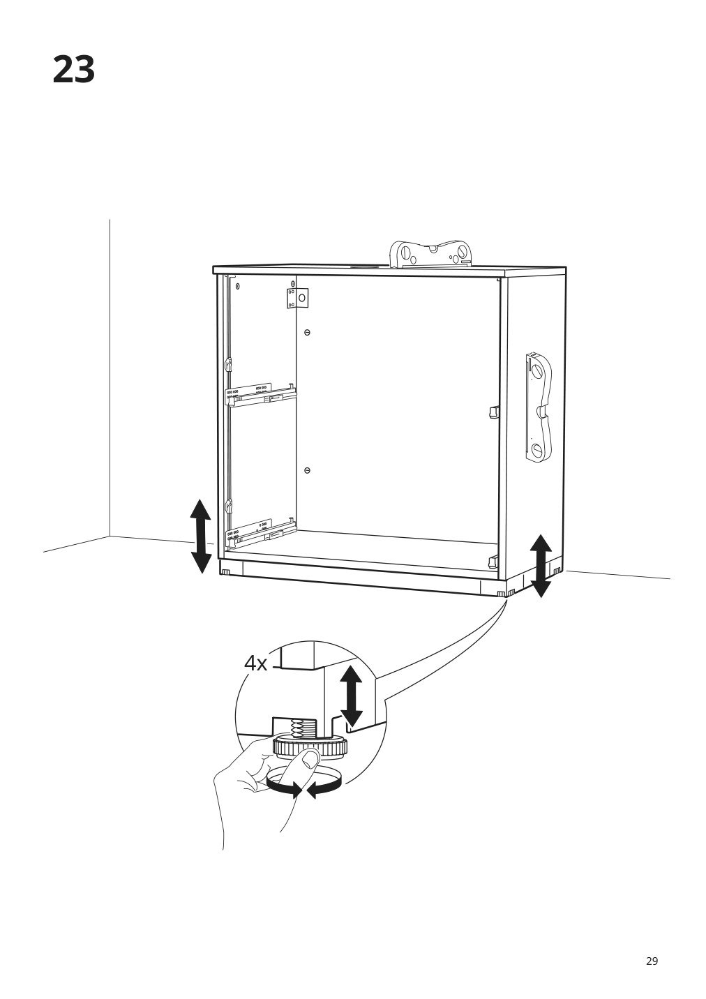 Assembly instructions for IKEA Galant drawer unit drop file storage black stained ash veneer | Page 29 - IKEA GALANT drawer unit/drop file storage 303.651.64