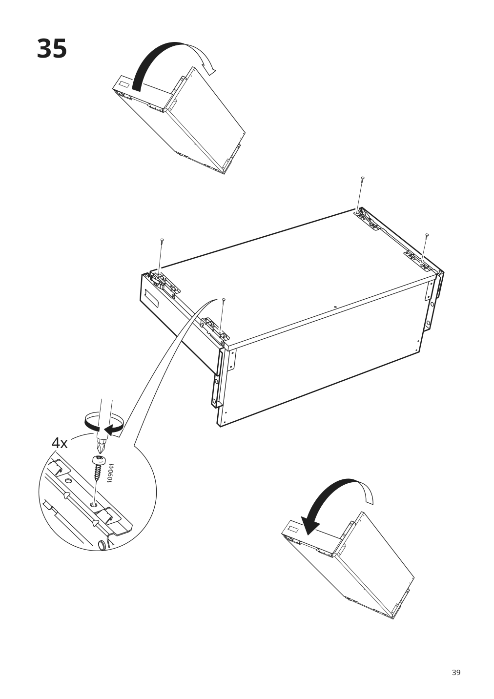 Assembly instructions for IKEA Galant drawer unit drop file storage white | Page 39 - IKEA GALANT drawer unit/drop file storage 003.651.65