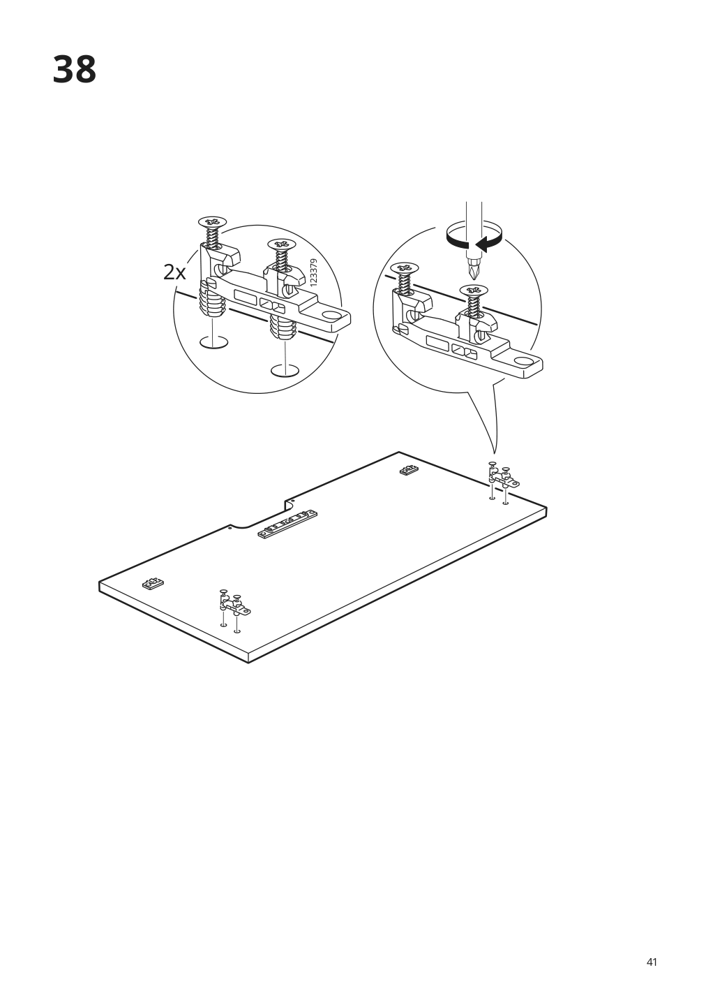 Assembly instructions for IKEA Galant drawer unit drop file storage white stained oak veneer | Page 41 - IKEA GALANT drawer unit/drop file storage 503.651.63