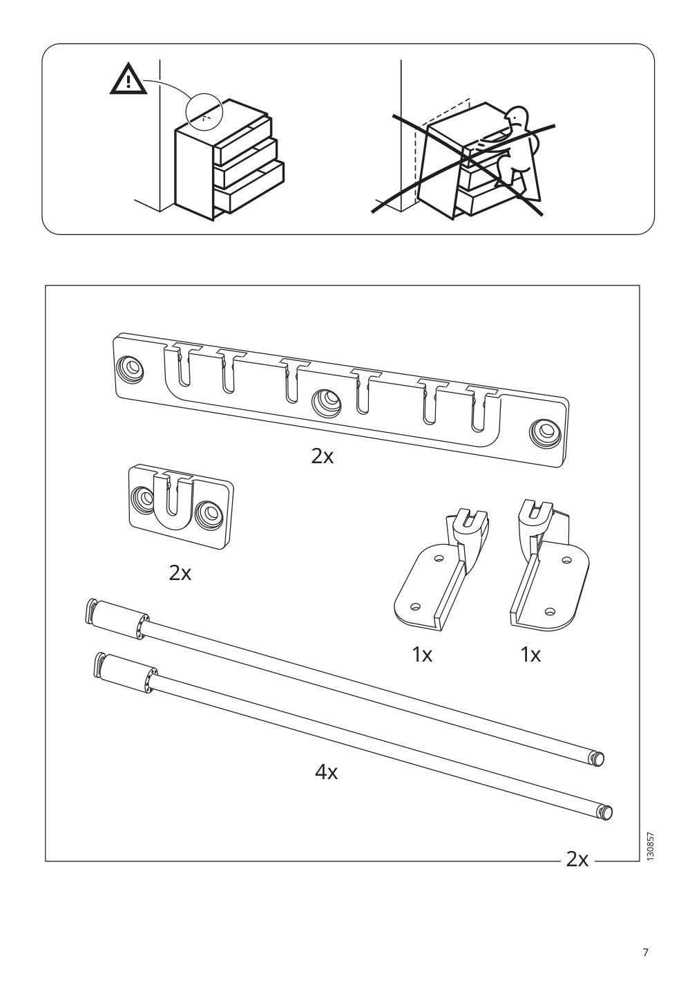 Assembly instructions for IKEA Galant drawer unit drop file storage white | Page 7 - IKEA GALANT storage combination with filing 993.040.93