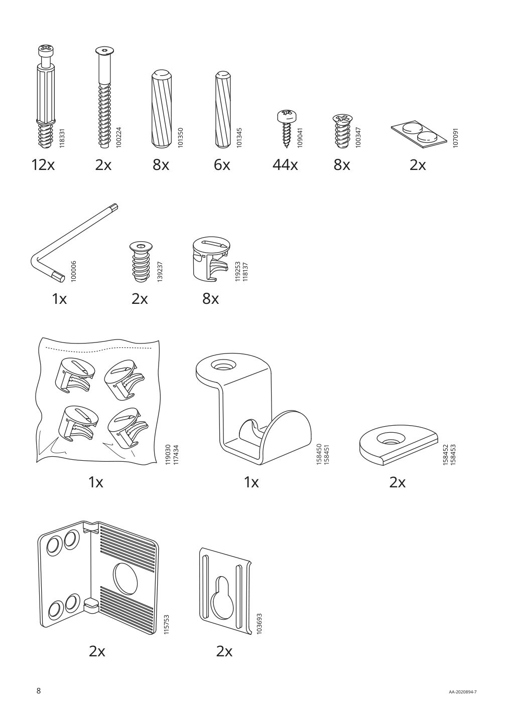 Assembly instructions for IKEA Galant drawer unit drop file storage white | Page 8 - IKEA GALANT storage combination with filing 993.040.93