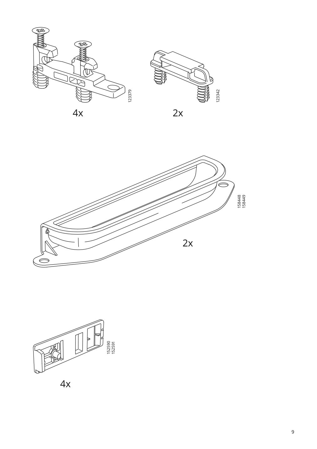 Assembly instructions for IKEA Galant drawer unit drop file storage white stained oak veneer | Page 9 - IKEA GALANT storage combination with filing 793.040.94