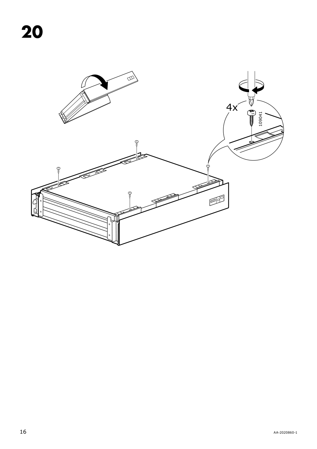 Assembly instructions for IKEA Galant drawer unit on casters white stained oak veneer | Page 16 - IKEA GALANT drawer unit on casters 803.651.52