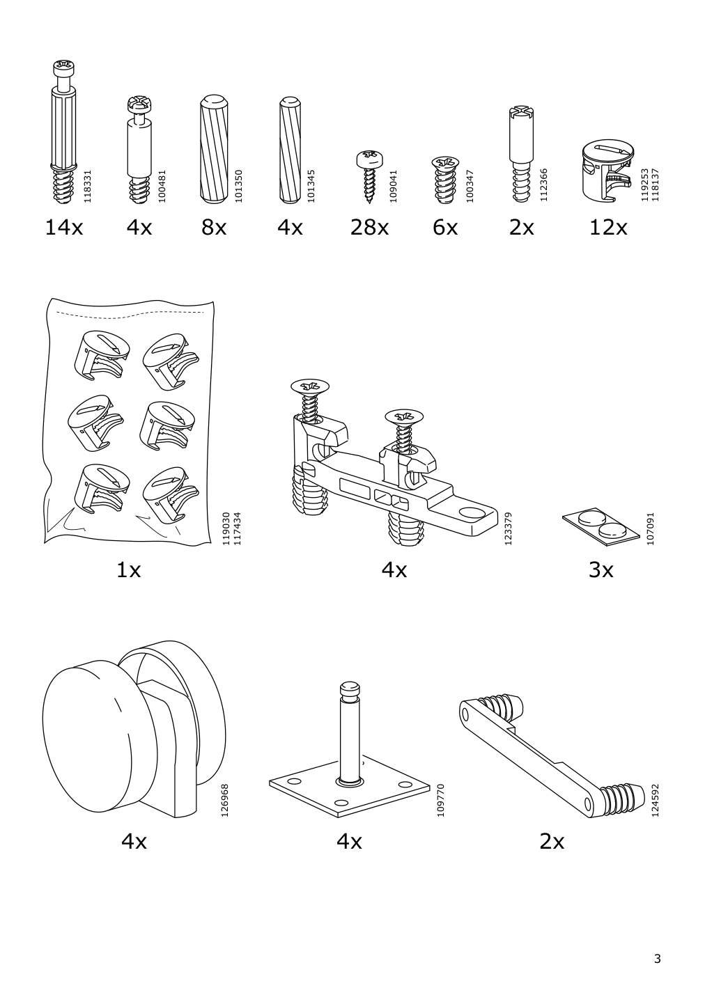 Assembly instructions for IKEA Galant drawer unit on casters white stained oak veneer | Page 3 - IKEA GALANT drawer unit on casters 803.651.52