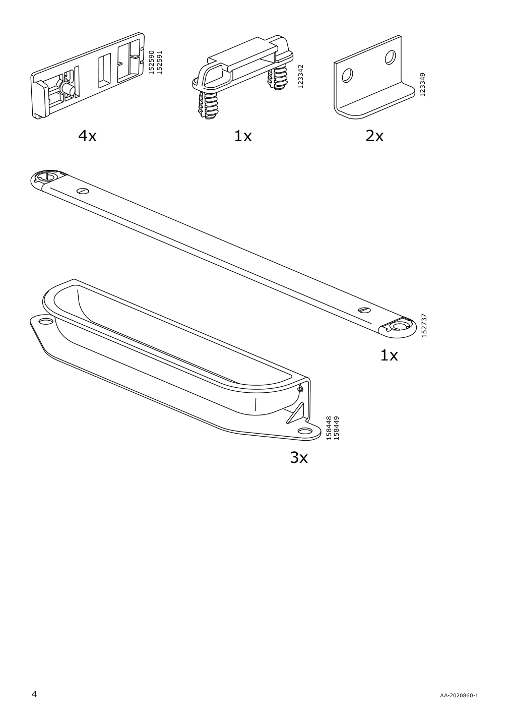 Assembly instructions for IKEA Galant drawer unit on casters white stained oak veneer | Page 4 - IKEA GALANT drawer unit on casters 803.651.52