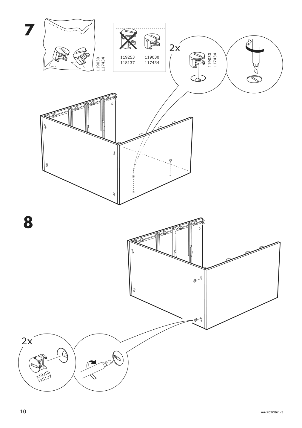 Assembly instructions for IKEA Galant drawer unit white stained oak veneer | Page 10 - IKEA GALANT drawer unit 703.651.57