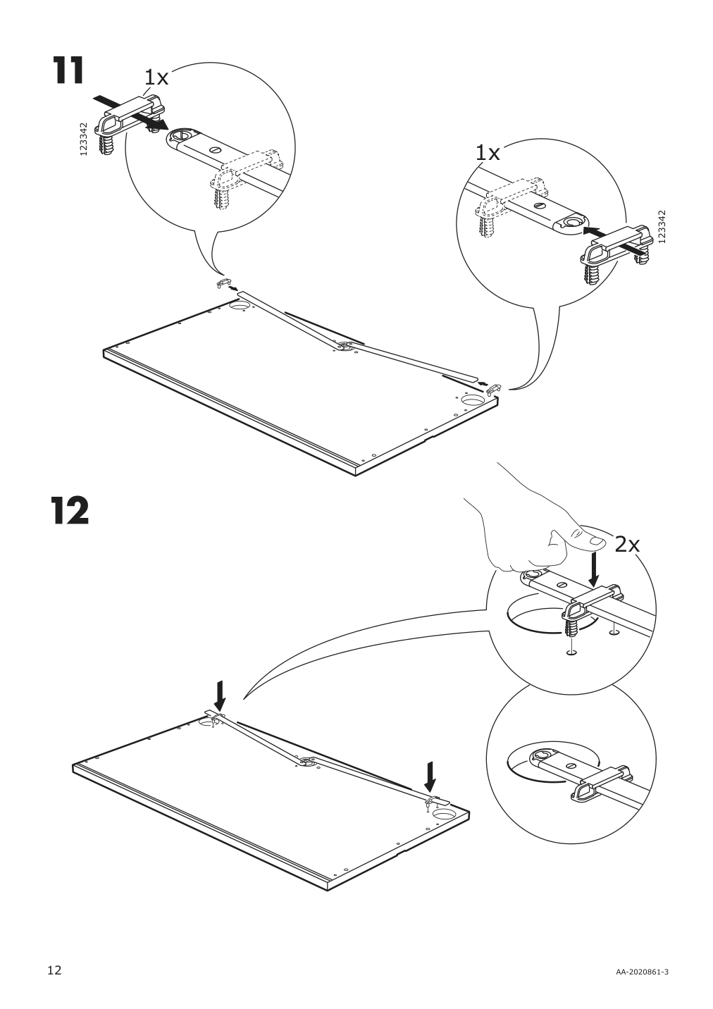 Assembly instructions for IKEA Galant drawer unit white stained oak veneer | Page 12 - IKEA GALANT drawer unit 703.651.57