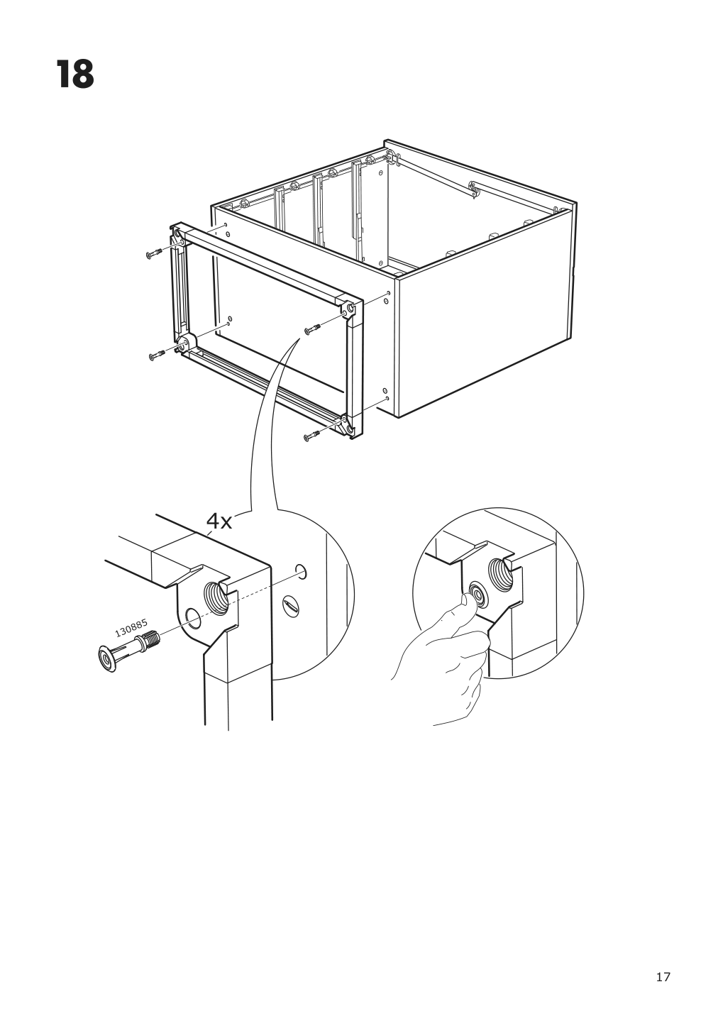 Assembly instructions for IKEA Galant drawer unit white stained oak veneer | Page 17 - IKEA GALANT drawer unit 703.651.57