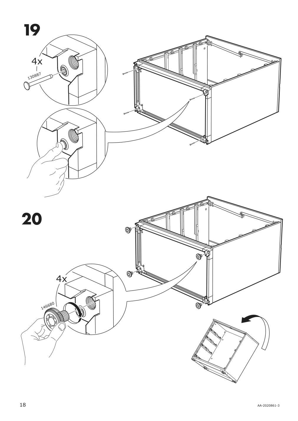 Assembly instructions for IKEA Galant drawer unit white stained oak veneer | Page 18 - IKEA GALANT drawer unit 703.651.57