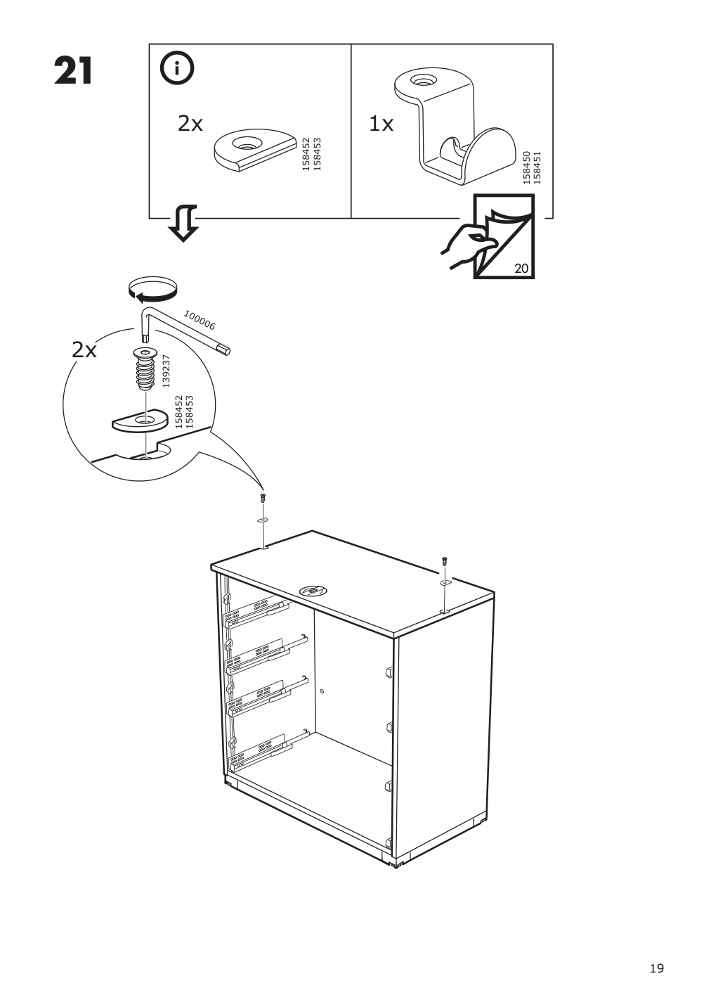 Assembly instructions for IKEA Galant drawer unit white stained oak veneer | Page 19 - IKEA GALANT drawer unit 703.651.57