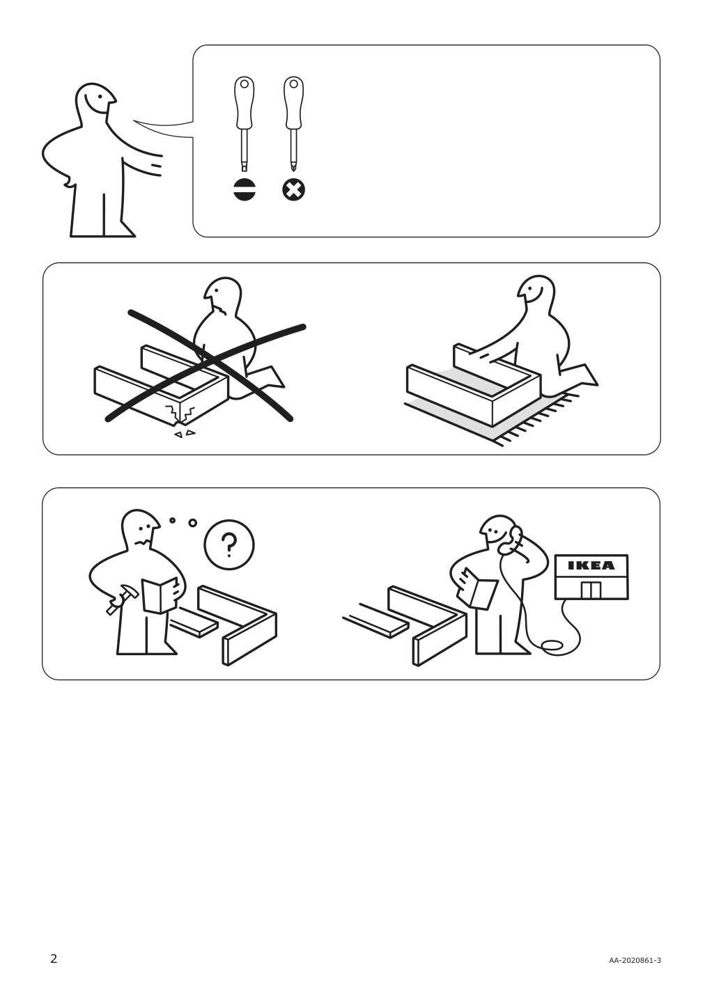 Assembly instructions for IKEA Galant drawer unit white stained oak veneer | Page 2 - IKEA GALANT drawer unit 703.651.57