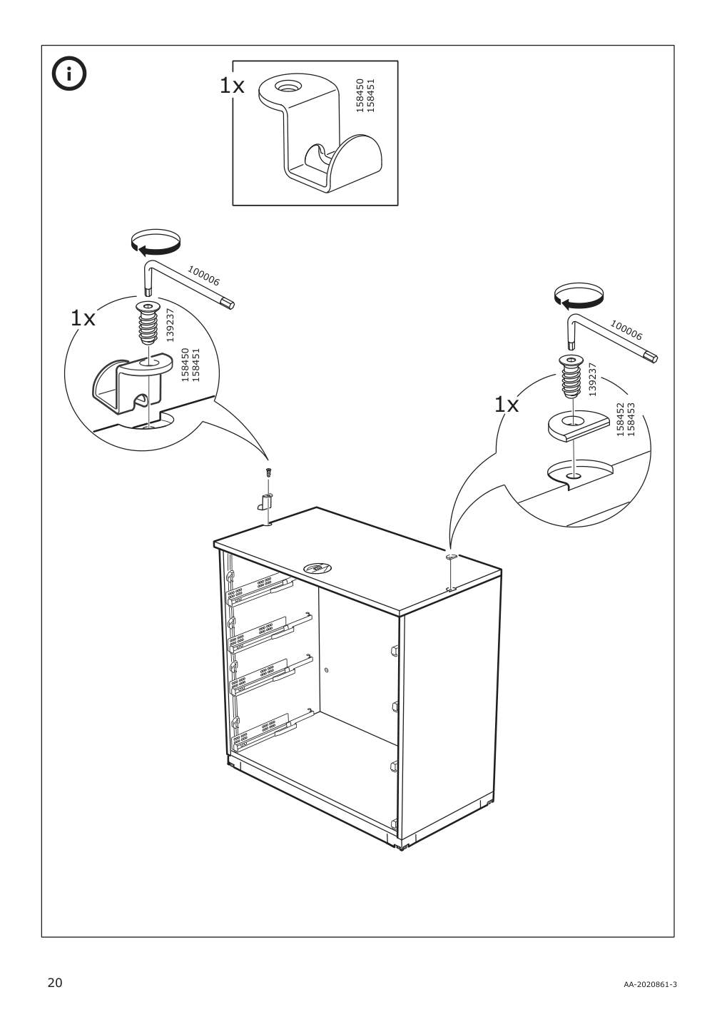 Assembly instructions for IKEA Galant drawer unit white stained oak veneer | Page 20 - IKEA GALANT drawer unit 703.651.57