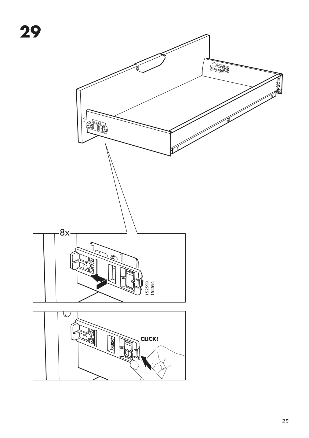 Assembly instructions for IKEA Galant drawer unit white stained oak veneer | Page 25 - IKEA GALANT drawer unit 703.651.57