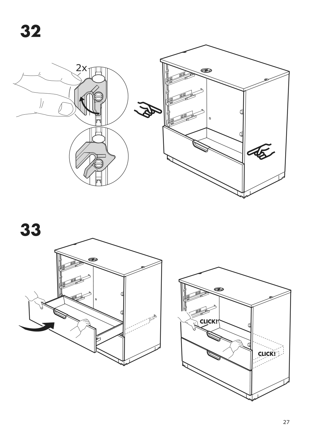 Assembly instructions for IKEA Galant drawer unit white stained oak veneer | Page 27 - IKEA GALANT drawer unit 703.651.57