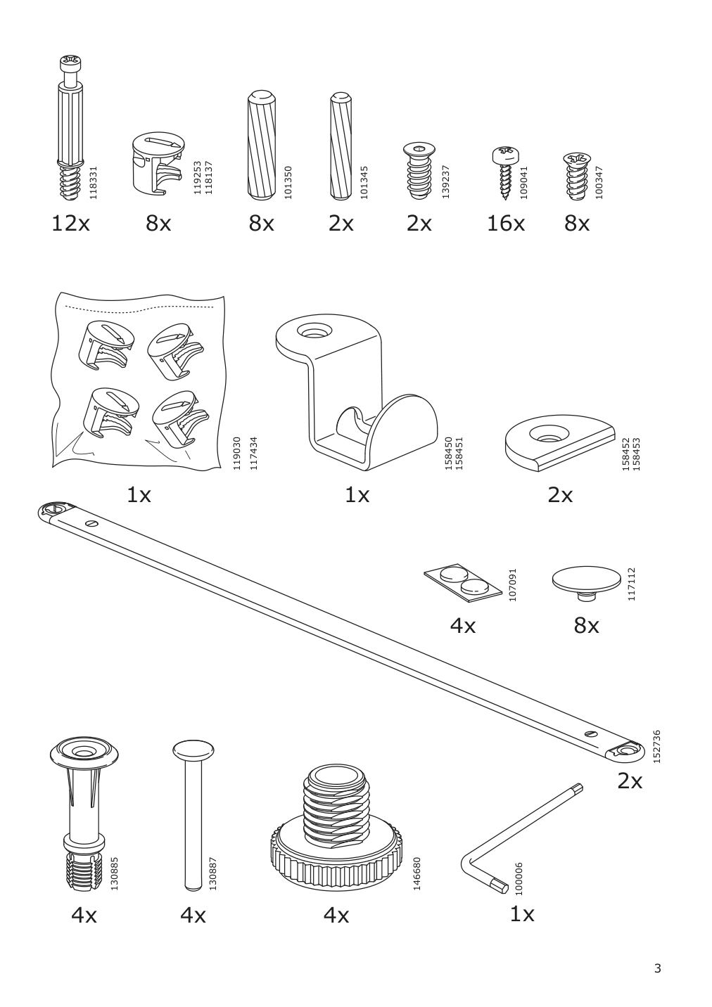 Assembly instructions for IKEA Galant drawer unit white stained oak veneer | Page 3 - IKEA GALANT drawer unit 703.651.57