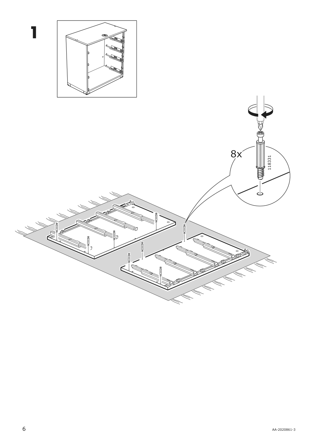 Assembly instructions for IKEA Galant drawer unit white stained oak veneer | Page 6 - IKEA GALANT drawer unit 703.651.57