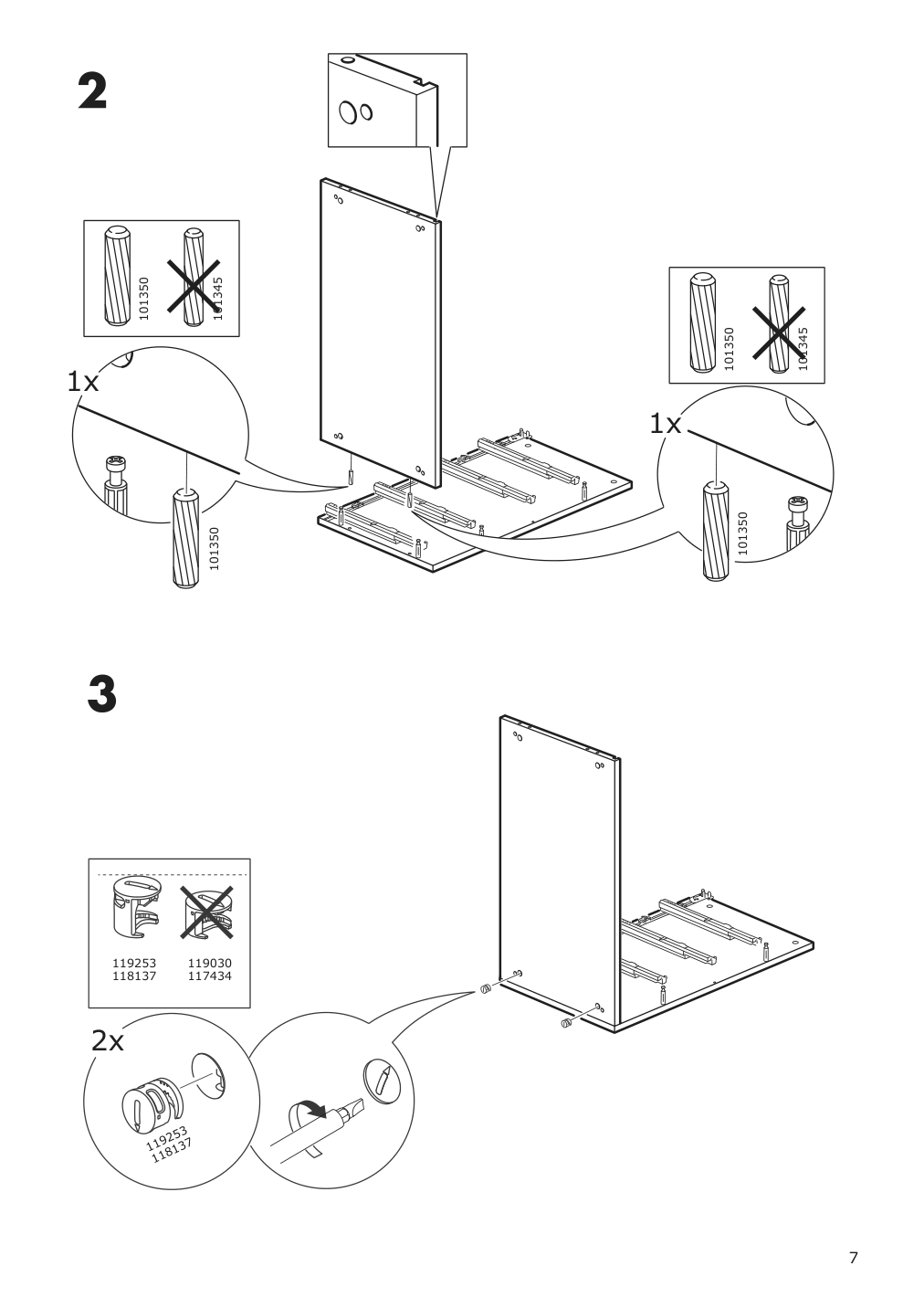 Assembly instructions for IKEA Galant drawer unit white stained oak veneer | Page 7 - IKEA GALANT drawer unit 703.651.57