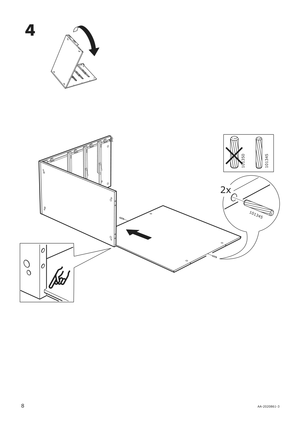 Assembly instructions for IKEA Galant drawer unit white stained oak veneer | Page 8 - IKEA GALANT drawer unit 703.651.57