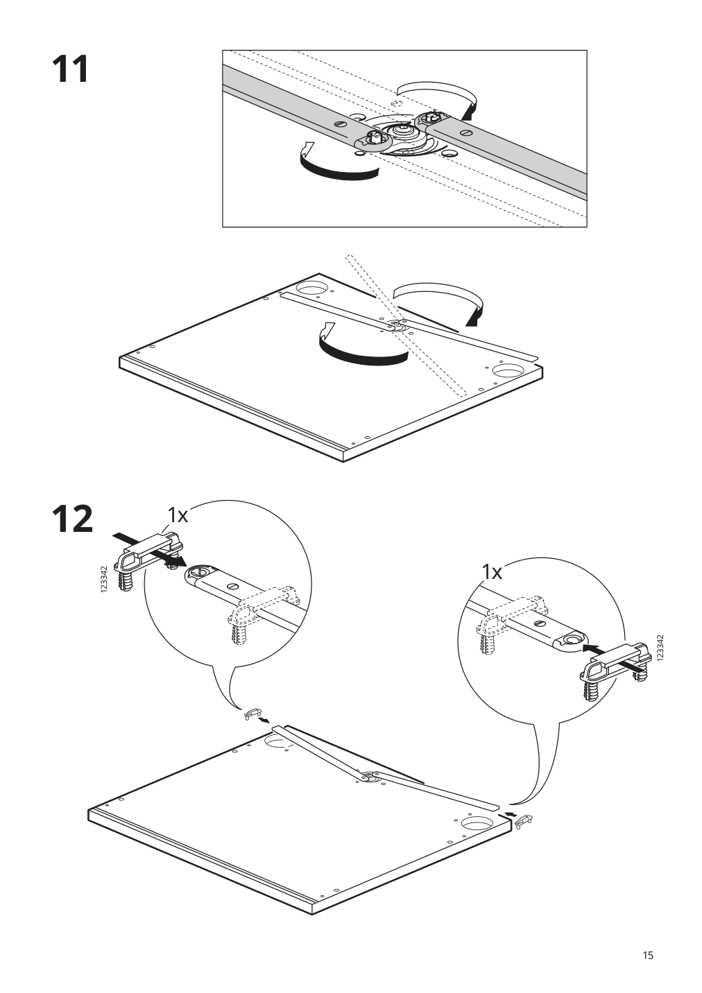 Assembly instructions for IKEA Galant file cabinet white stained oak veneer | Page 15 - IKEA GALANT file cabinet 303.651.78