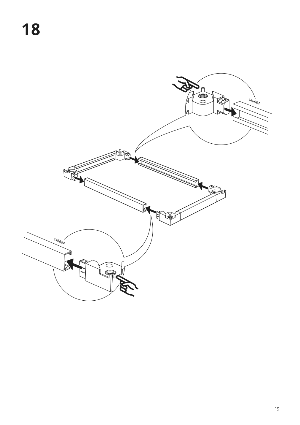 Assembly instructions for IKEA Galant file cabinet white stained oak veneer | Page 19 - IKEA GALANT file cabinet 303.651.78