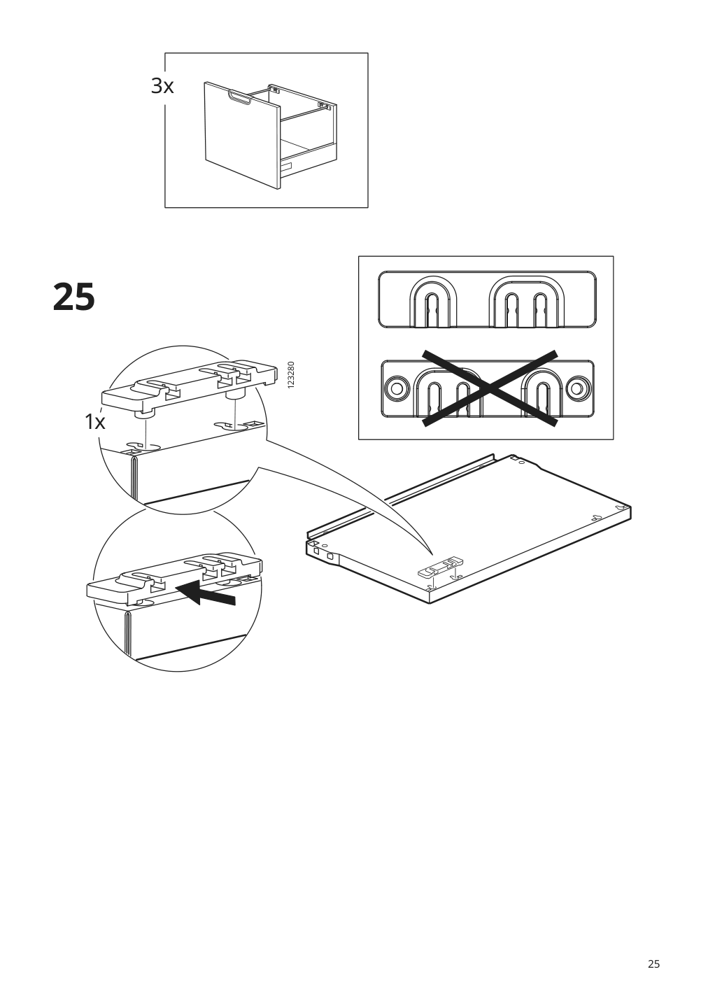 Assembly instructions for IKEA Galant file cabinet white stained oak veneer | Page 25 - IKEA GALANT file cabinet 303.651.78