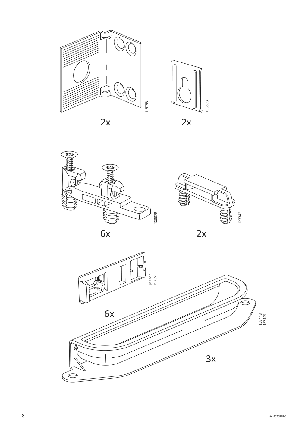 Assembly instructions for IKEA Galant file cabinet white stained oak veneer | Page 8 - IKEA GALANT file cabinet 303.651.78