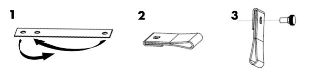 Assembly instructions for IKEA Galthult leather handle black | Page 1 - IKEA GALTHULT leather handle 005.192.00