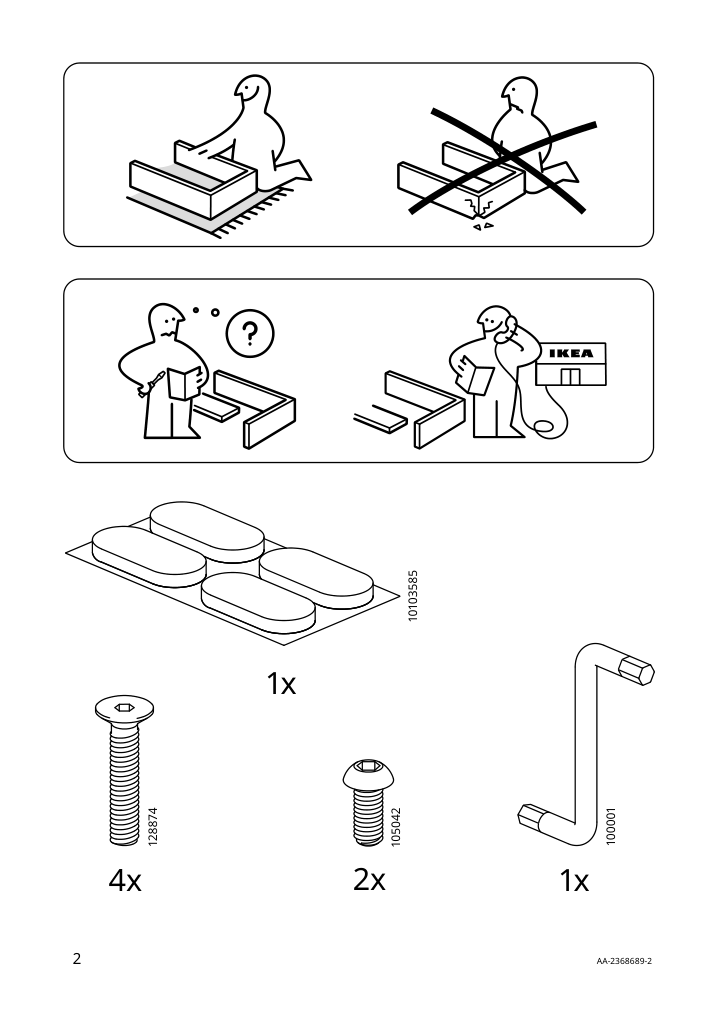 Assembly instructions for IKEA Genesoen chair metal red | Page 2 - IKEA GENESÖN chair 005.656.83