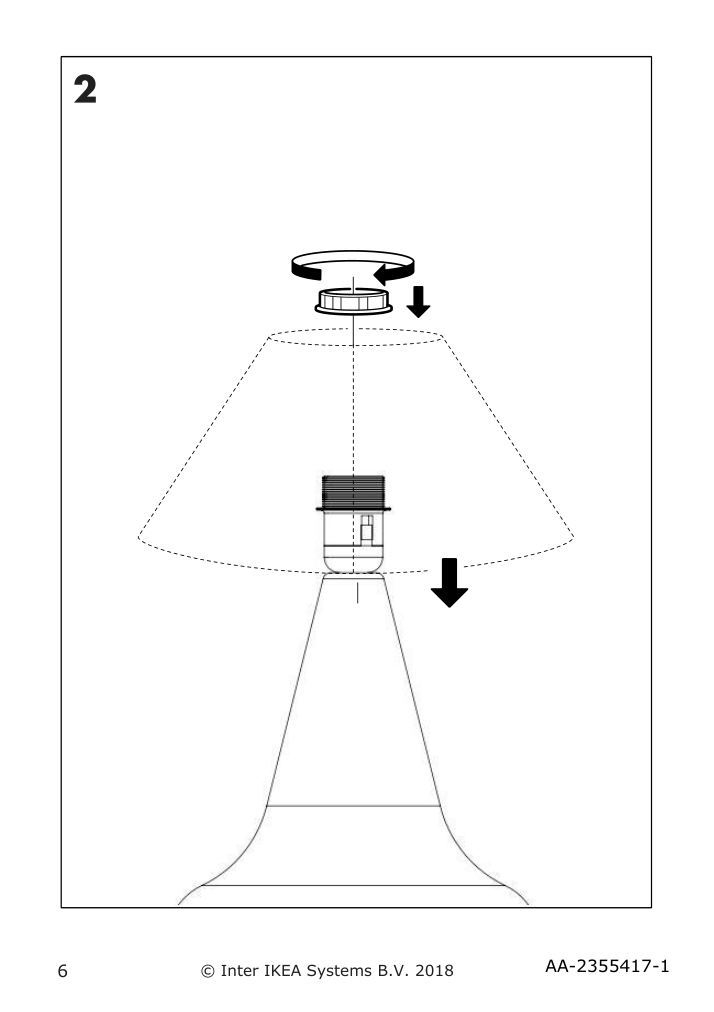 Assembly instructions for IKEA Gippa table lamp base silver color | Page 6 - IKEA GIPPA table lamp base 505.183.40