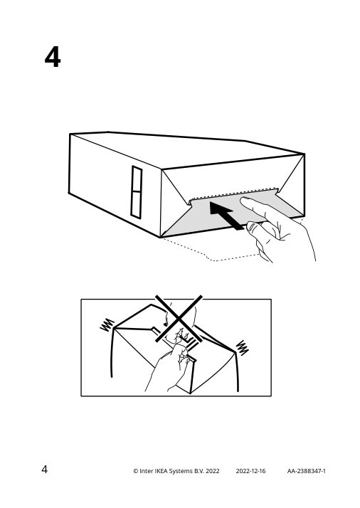 Assembly instructions for IKEA Gjaetta magazine file | Page 4 - IKEA GJÄTTA magazine file 705.704.45