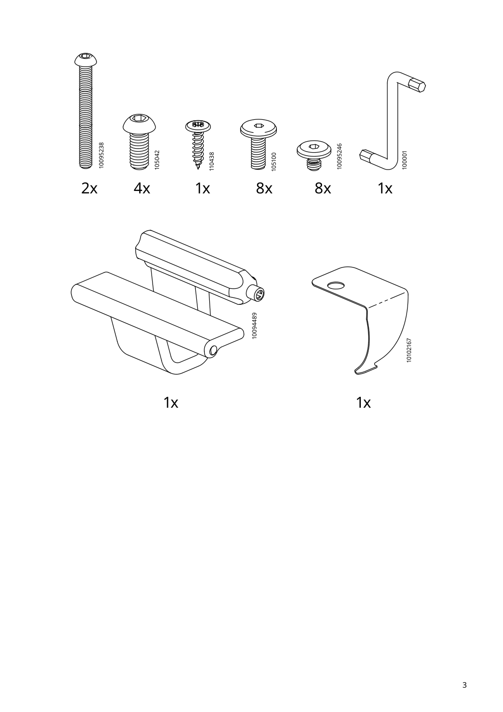 Assembly instructions for IKEA Gladhoejden desk sit stand white | Page 3 - IKEA GLADHÖJDEN desk sit/stand 304.939.39