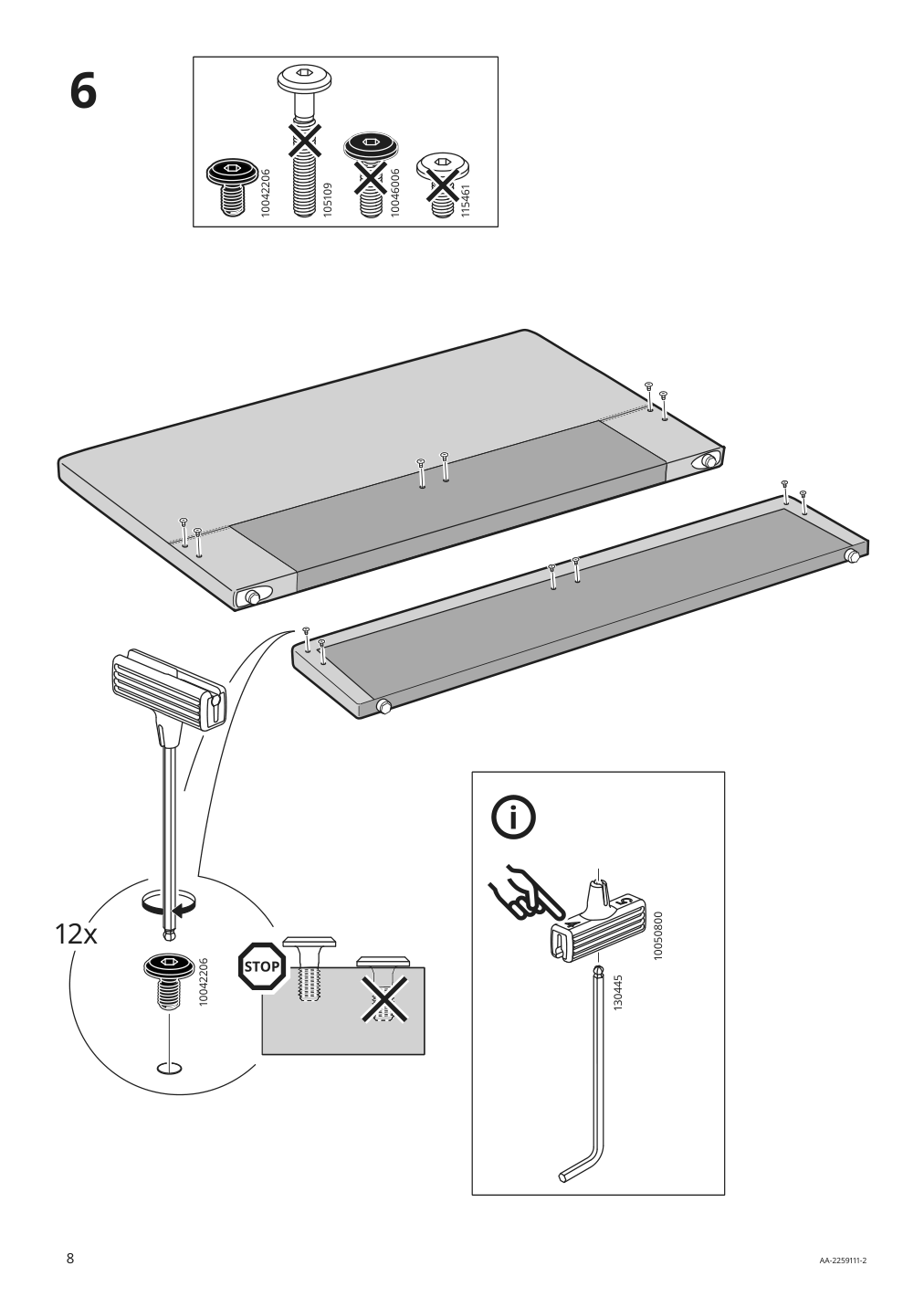 Assembly instructions for IKEA Gladstad upholstered bed frame kabusa light gray | Page 8 - IKEA GLADSTAD upholstered bed, 4 storage boxes  594.070.12