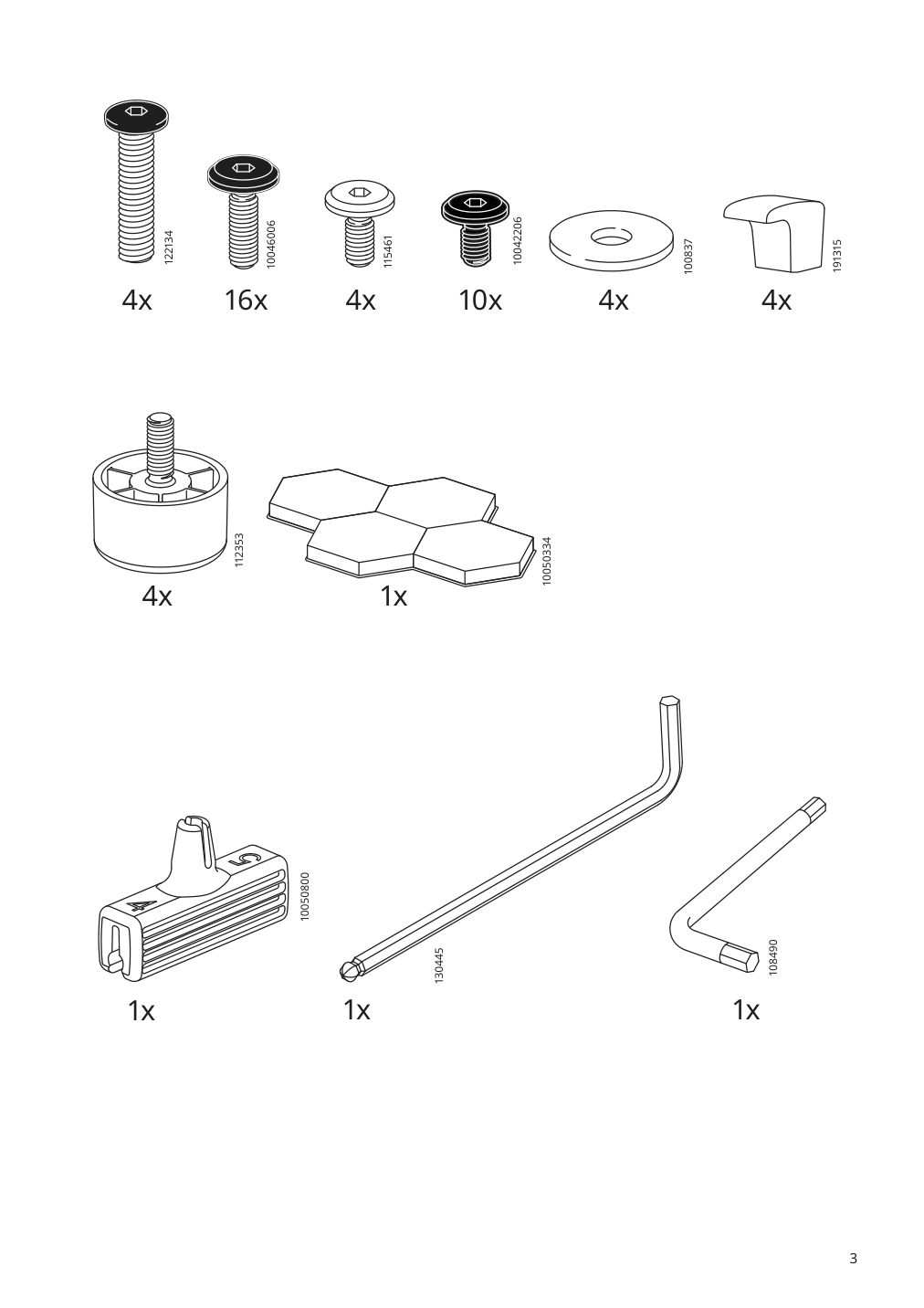 Assembly instructions for IKEA Gladstad upholstered bed frame kabusa light gray | Page 3 - IKEA GLADSTAD upholstered bed frame 004.904.47