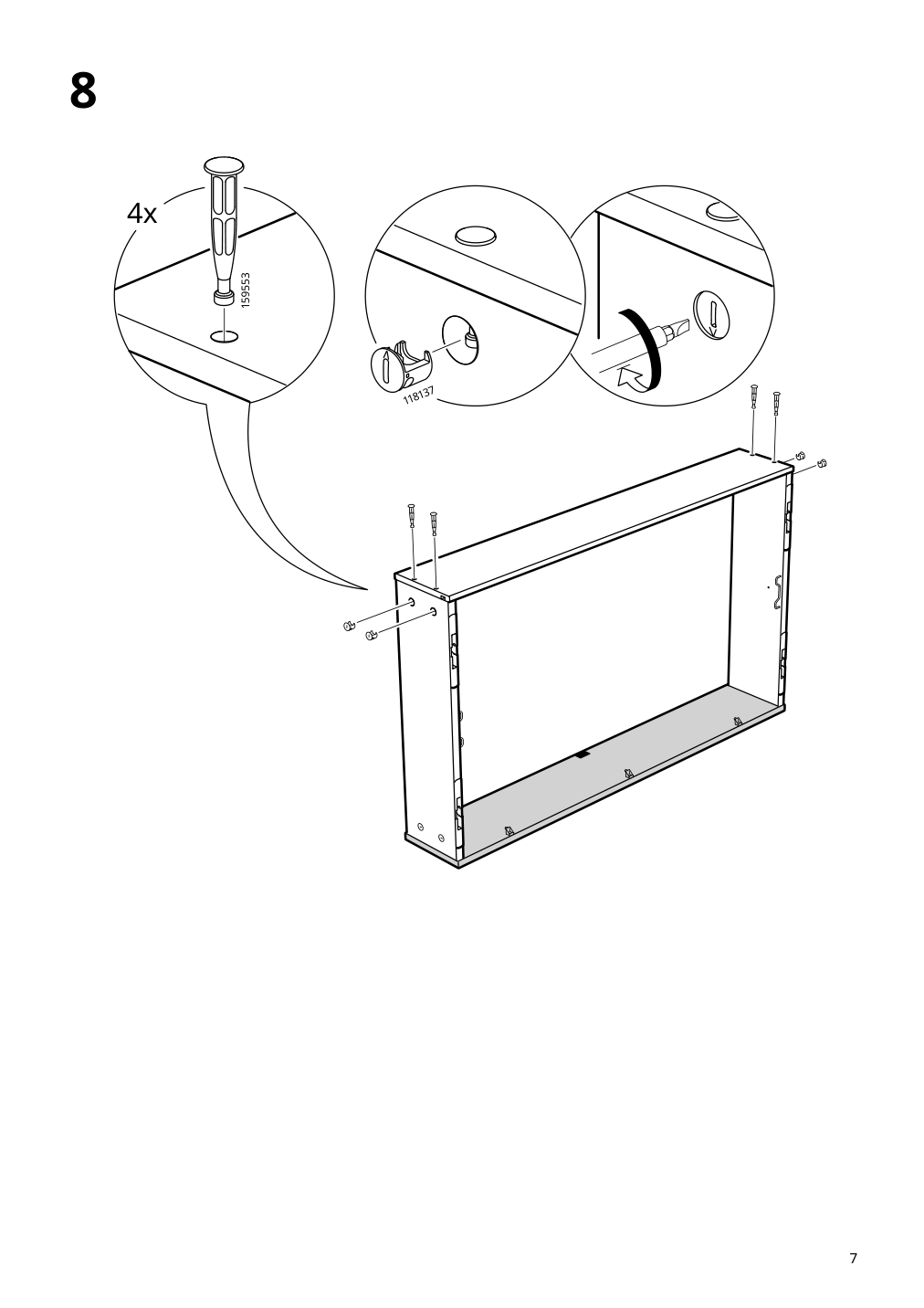 Assembly instructions for IKEA Gladstad upholstered bed storage box kabusa light gray | Page 7 - IKEA GLADSTAD upholstered bed, 4 storage boxes  594.070.12