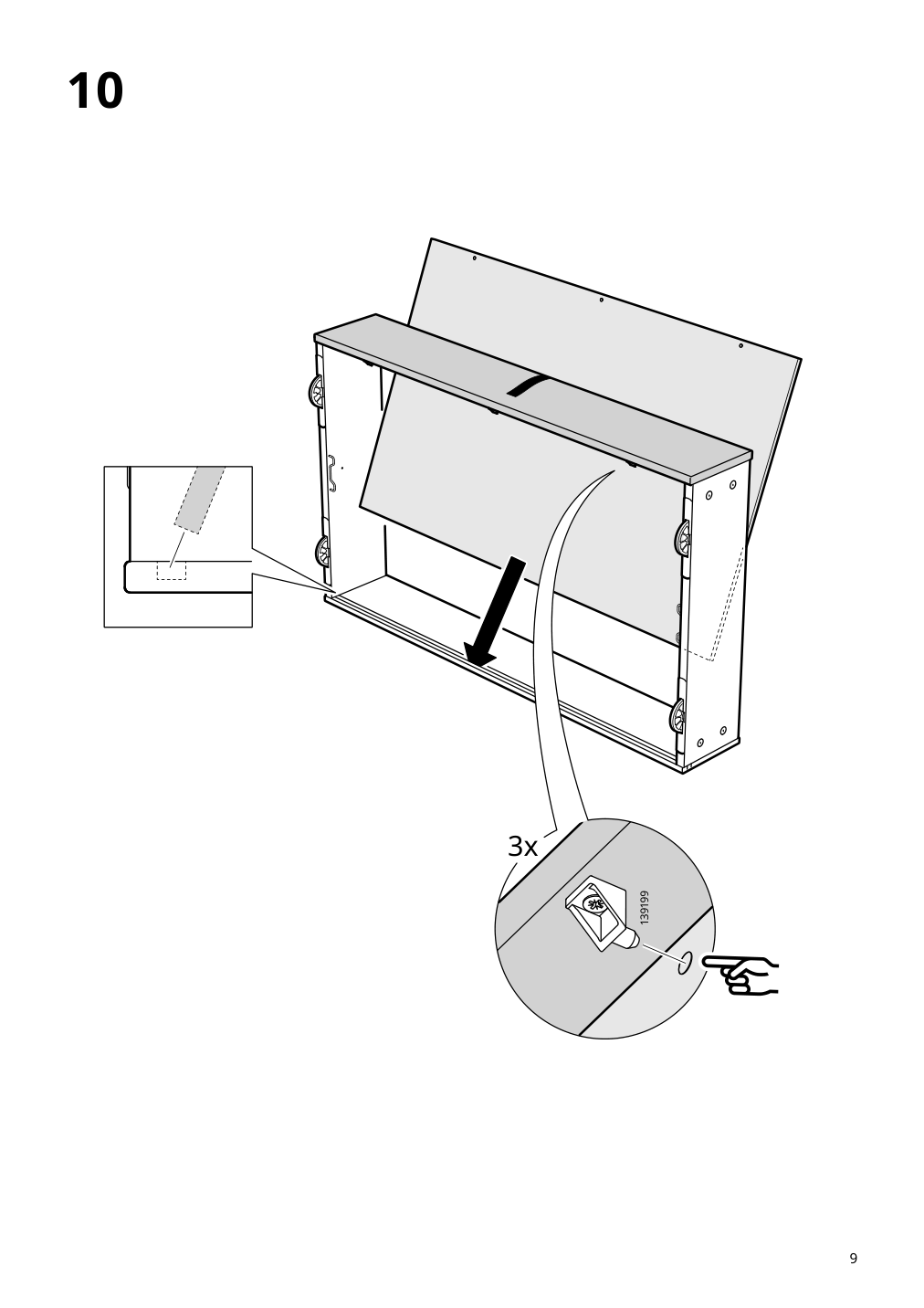 Assembly instructions for IKEA Gladstad upholstered bed storage box kabusa light gray | Page 9 - IKEA GLADSTAD upholstered bed, 4 storage boxes  594.070.12