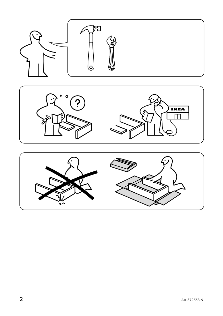 Assembly instructions for IKEA Glenn bar stool white chrome plated | Page 2 - IKEA GLENN bar stool 601.317.34