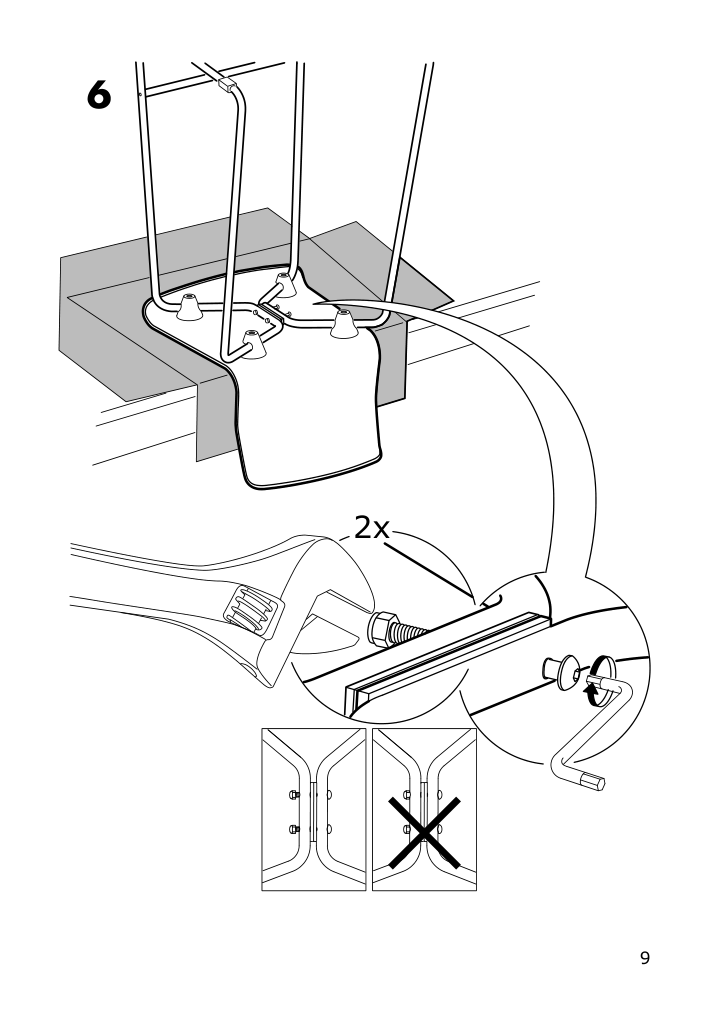 Assembly instructions for IKEA Glenn bar stool white chrome plated | Page 9 - IKEA GLENN bar stool 601.317.34